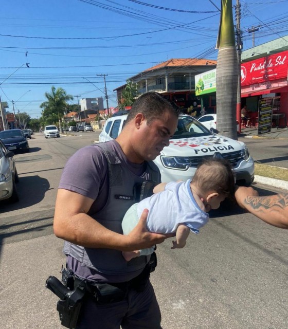 Policiais Militares salvam bebê engasgado em escola de Sumaré CBN