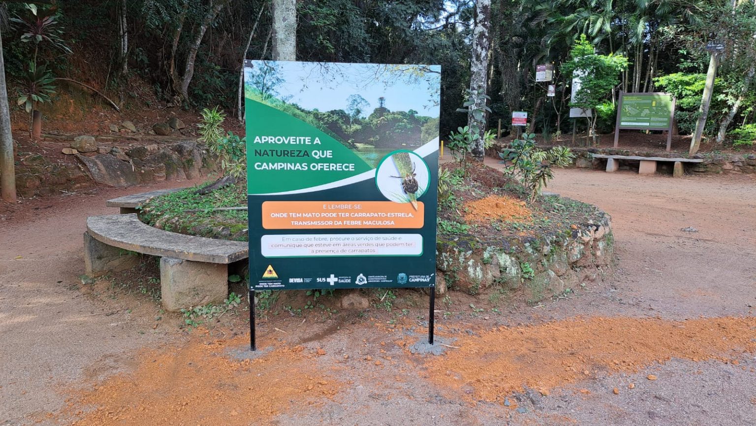 Bosques e parques vão receber sinalização sobre risco de maculosa em