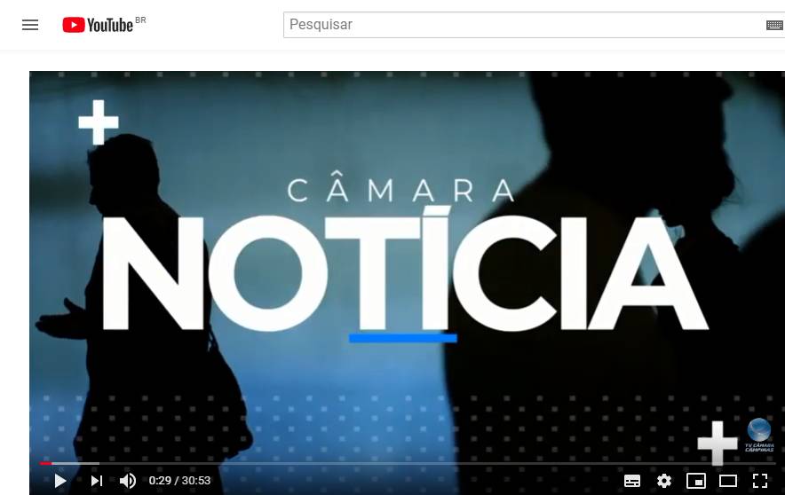 Câmara de Campinas volta com as transmissões ao vivo pelo YouTube