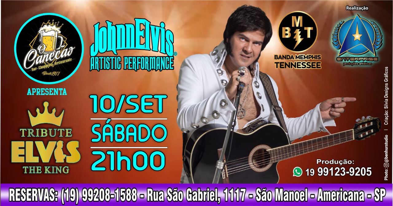 Johnn Elvis faz apresentação inédita em Americana