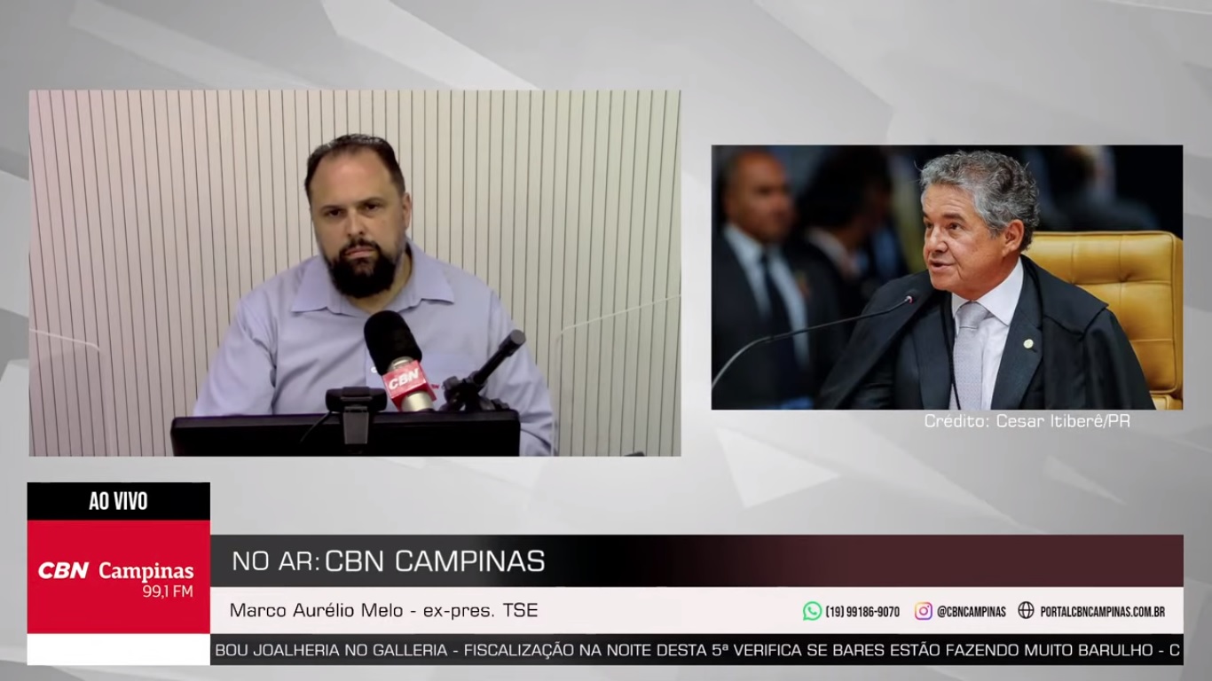 Exclusivo Marco Aurélio Mello Diz Que Decisões Do Tse São Censura Cbn Campinas 991 Fm 0930