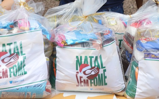 13 toneladas de alimentos já foram doadas na Campanha Natal Sem Fome