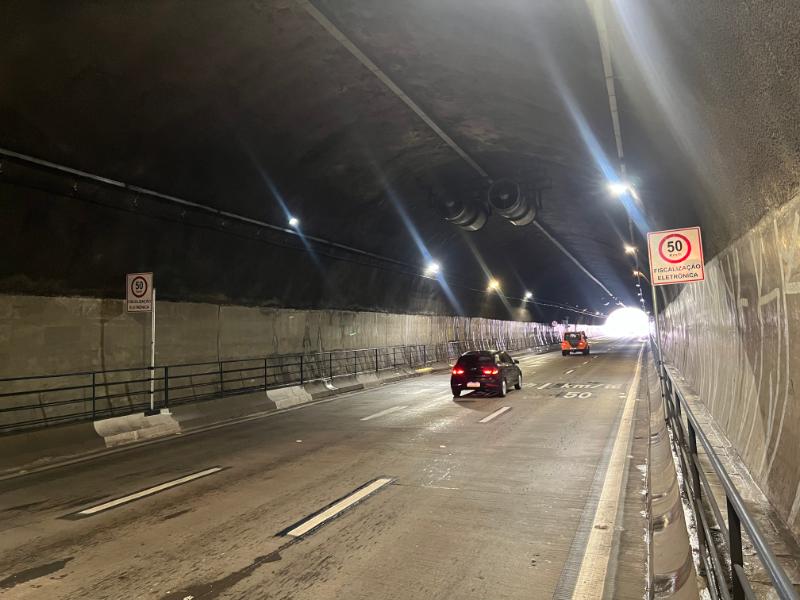 Emdec reforça sinalização no Túnel Joá Penteado após excesso de multas