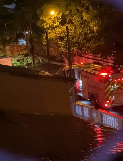 Chuva deste domingo causa vazamento no Hospital Mário Gattinho
