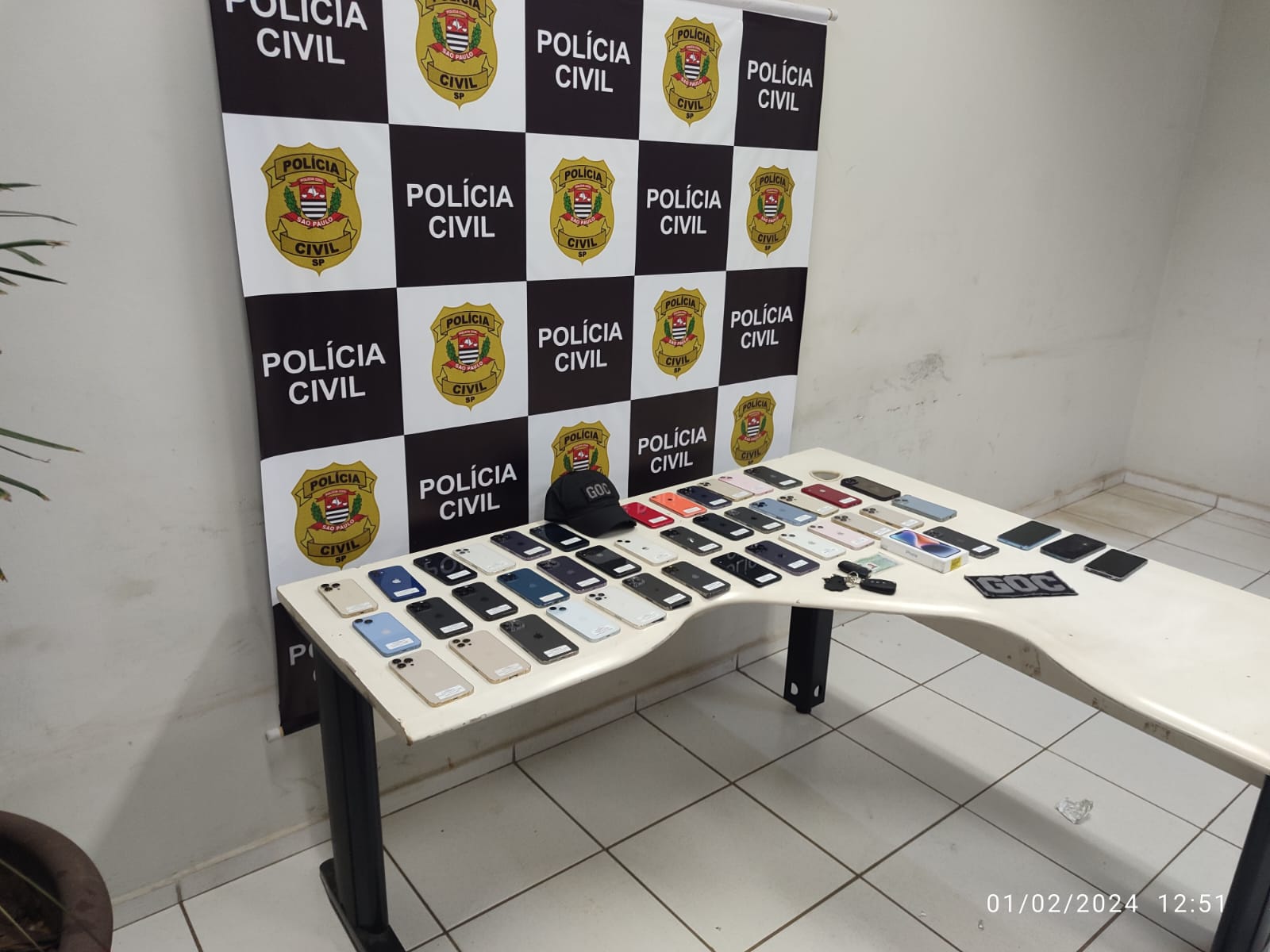 Polícia recupera mais de 30 celulares roubados em Paulínia