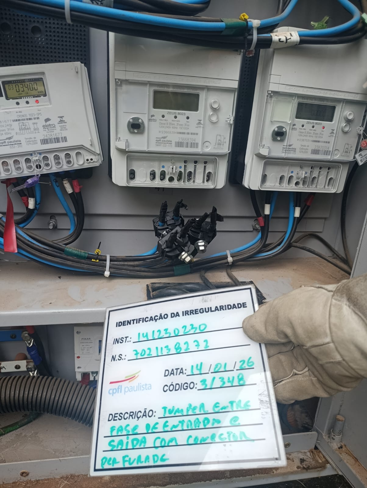 Operação corta ligações clandestinas de energia em Sumaré