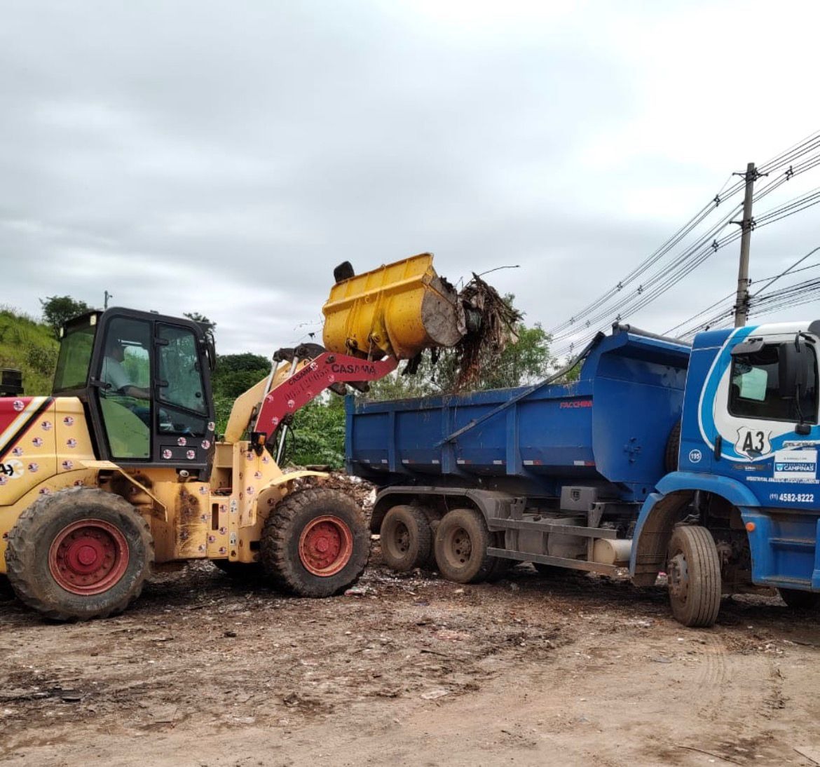 Prefeitura retira cerca de 100 toneladas de lixo de ponto clandestino de descarte no Jd. Florence