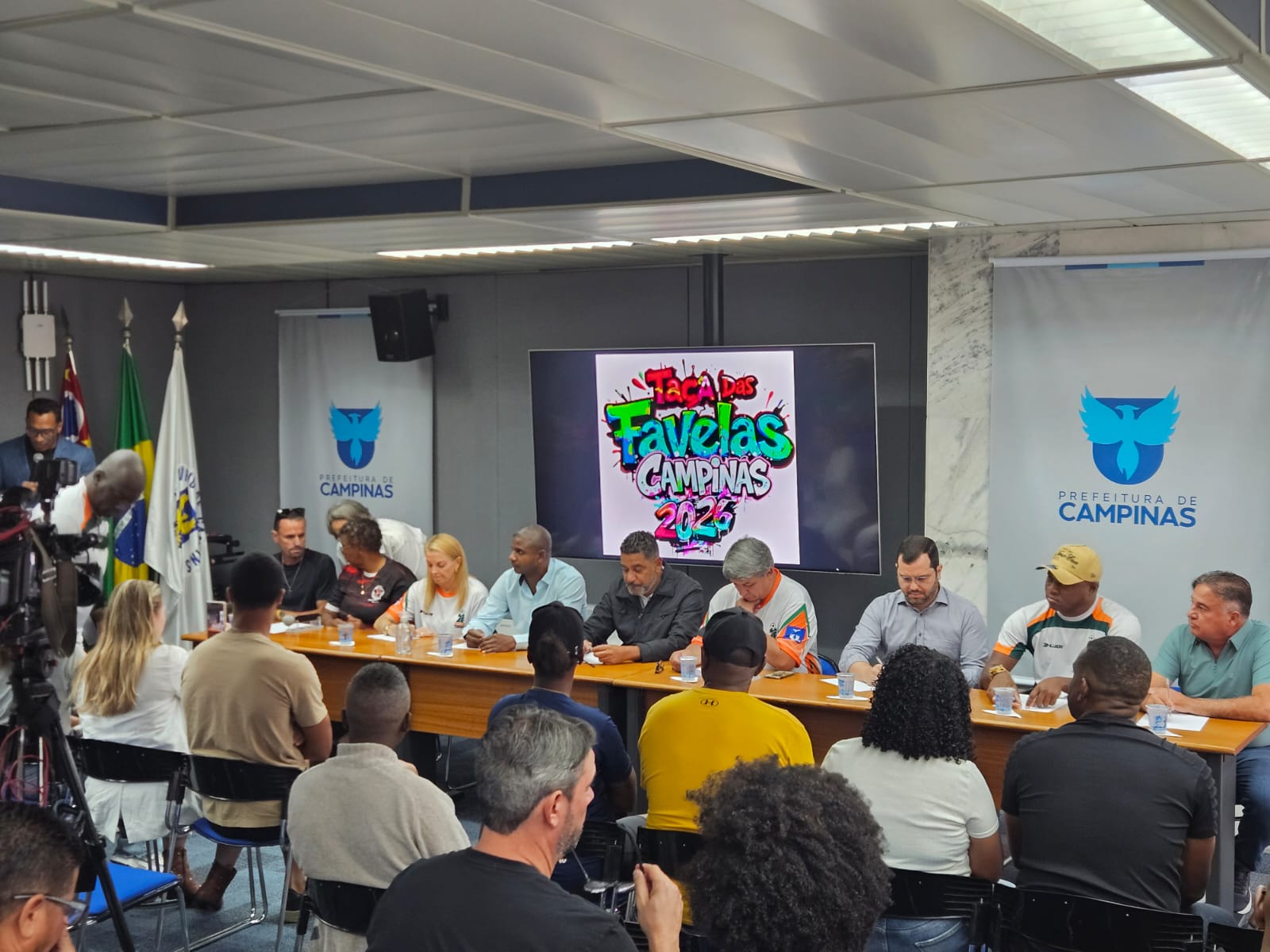 Evento na prefeitura marca o lançamento da Taça das Favelas 2026